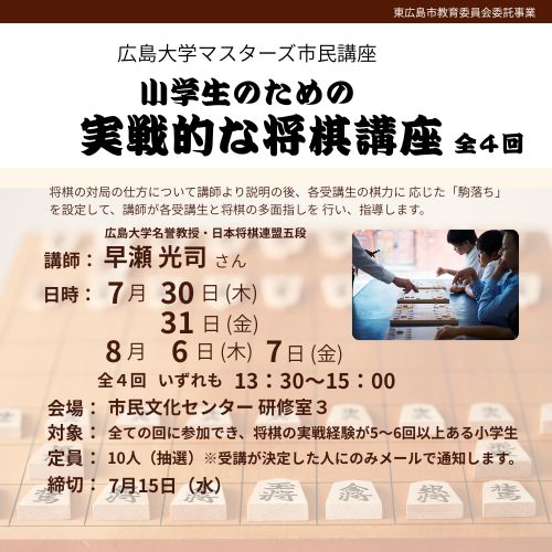 小学生のための実践的な将棋講座