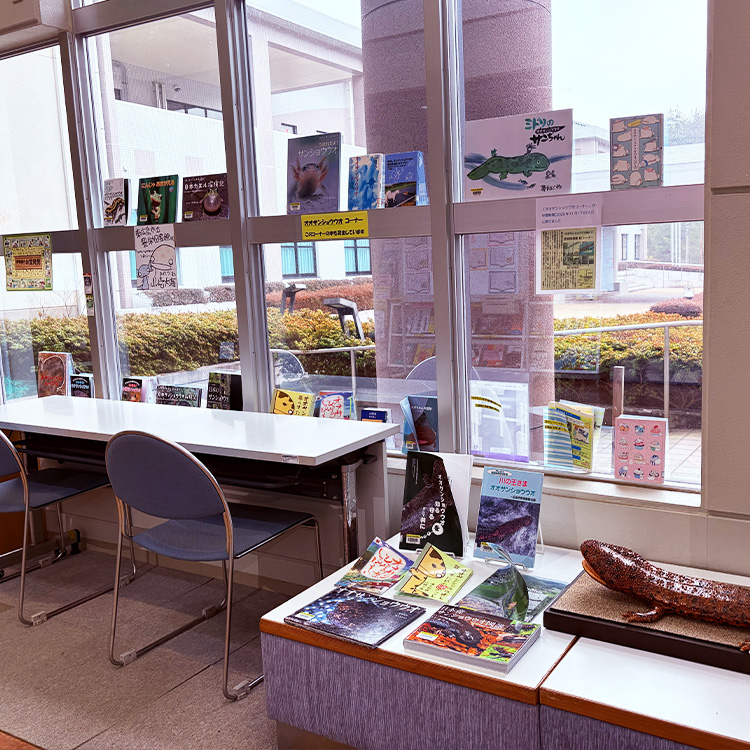 豊栄生涯学習センター展示コーナーの写真